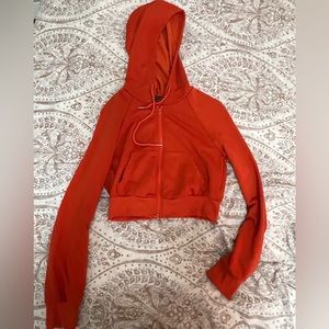 Orange cropped jacket